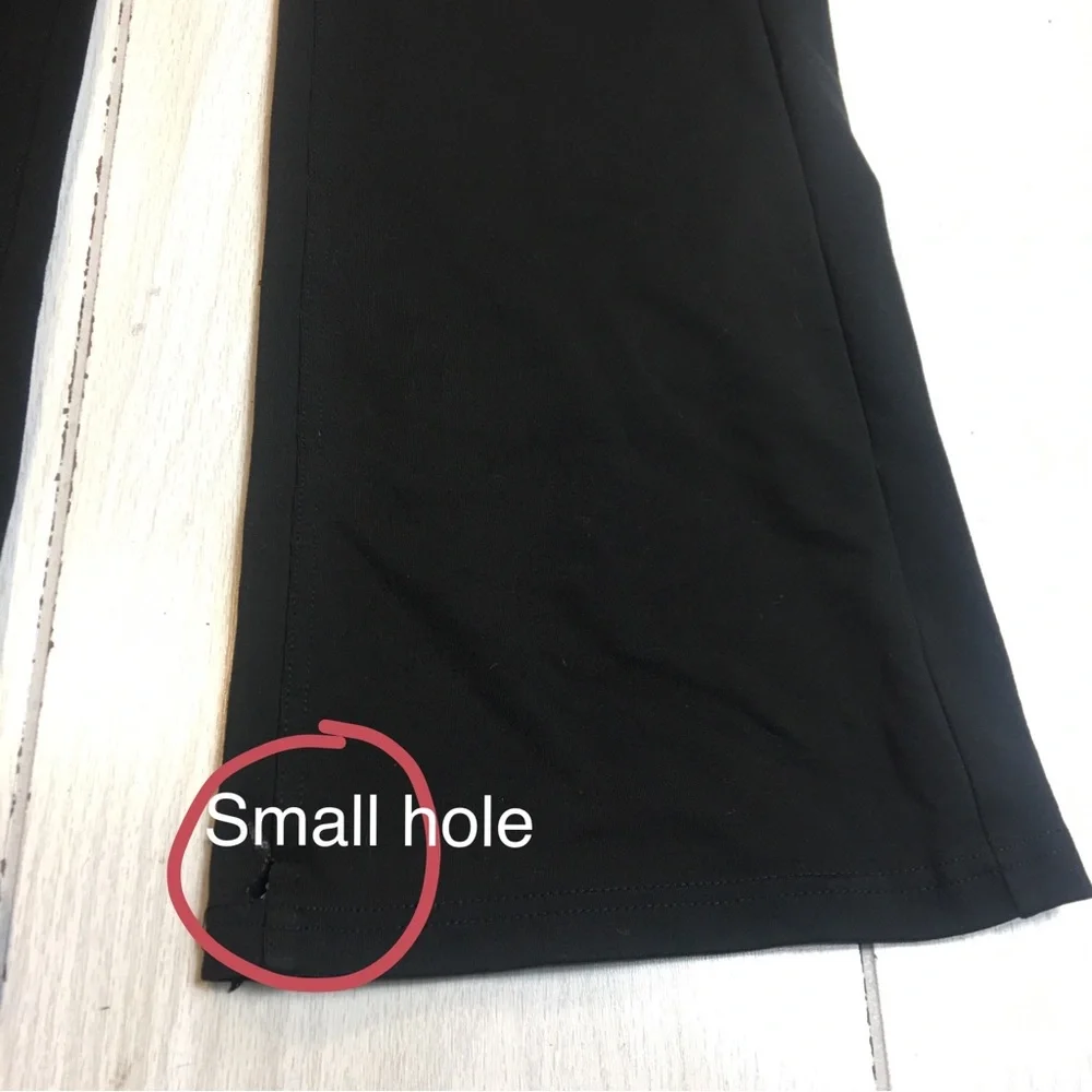 The North Face Black Low Rise Yoga Flare Pants Wide Leg Women Small Leggings - Picture 5 of 9